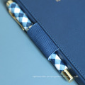 A5 Notebook Travel Leather Printing com porta -caneta